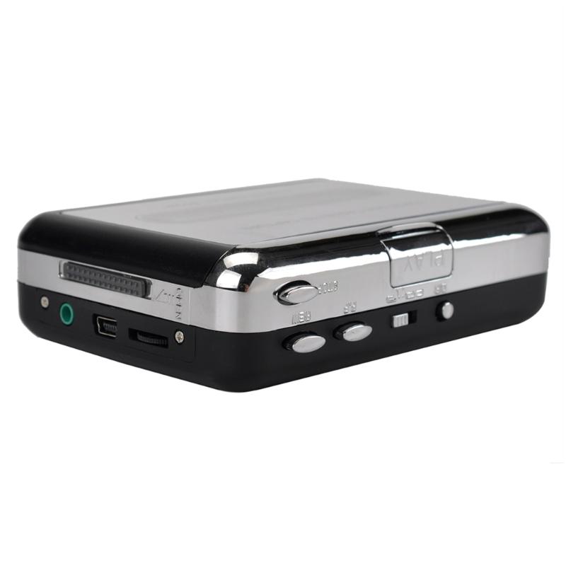 Portable Cassette Tape Player with 3.5mm Headphone Port USB Cassette to MP3 Converter Reverse Recording Cassette Tape