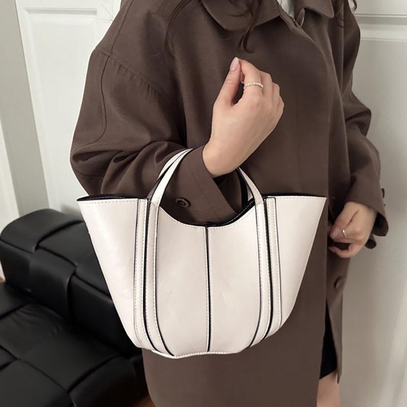 Women's New High-capacity Crossbody Bucket Bag Versatile and Simple Single Shoulder Basket Small Purse and Handbag KTB