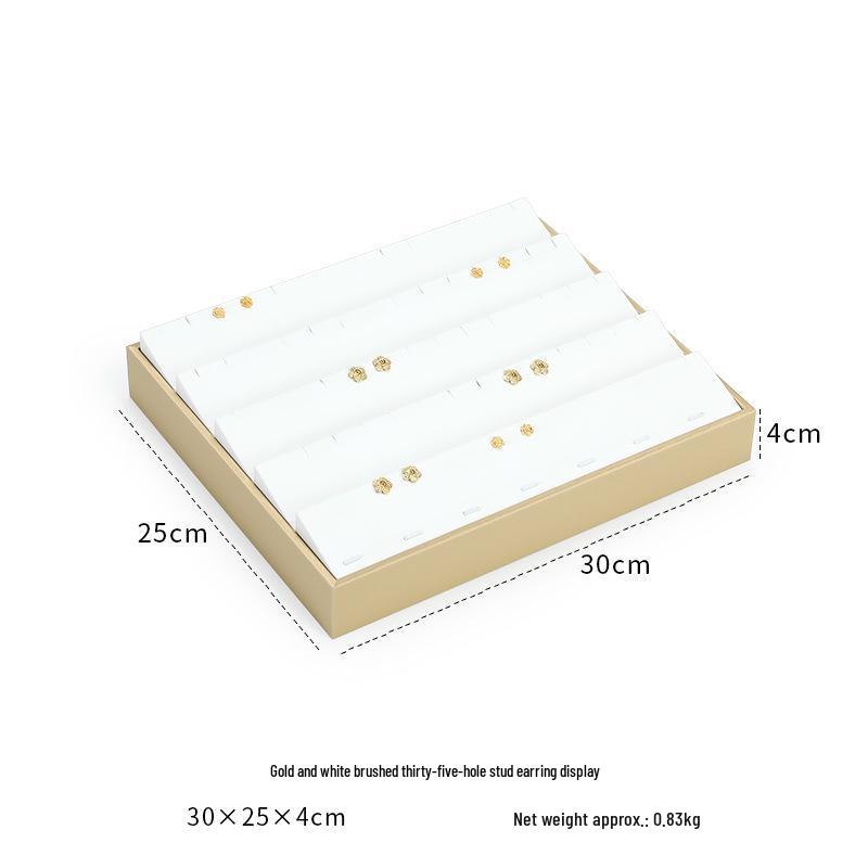 Ya Yu Jin Bai Jewelry Display Tray for Bracelets, Ear Studs, Necklaces - Silver & Gold