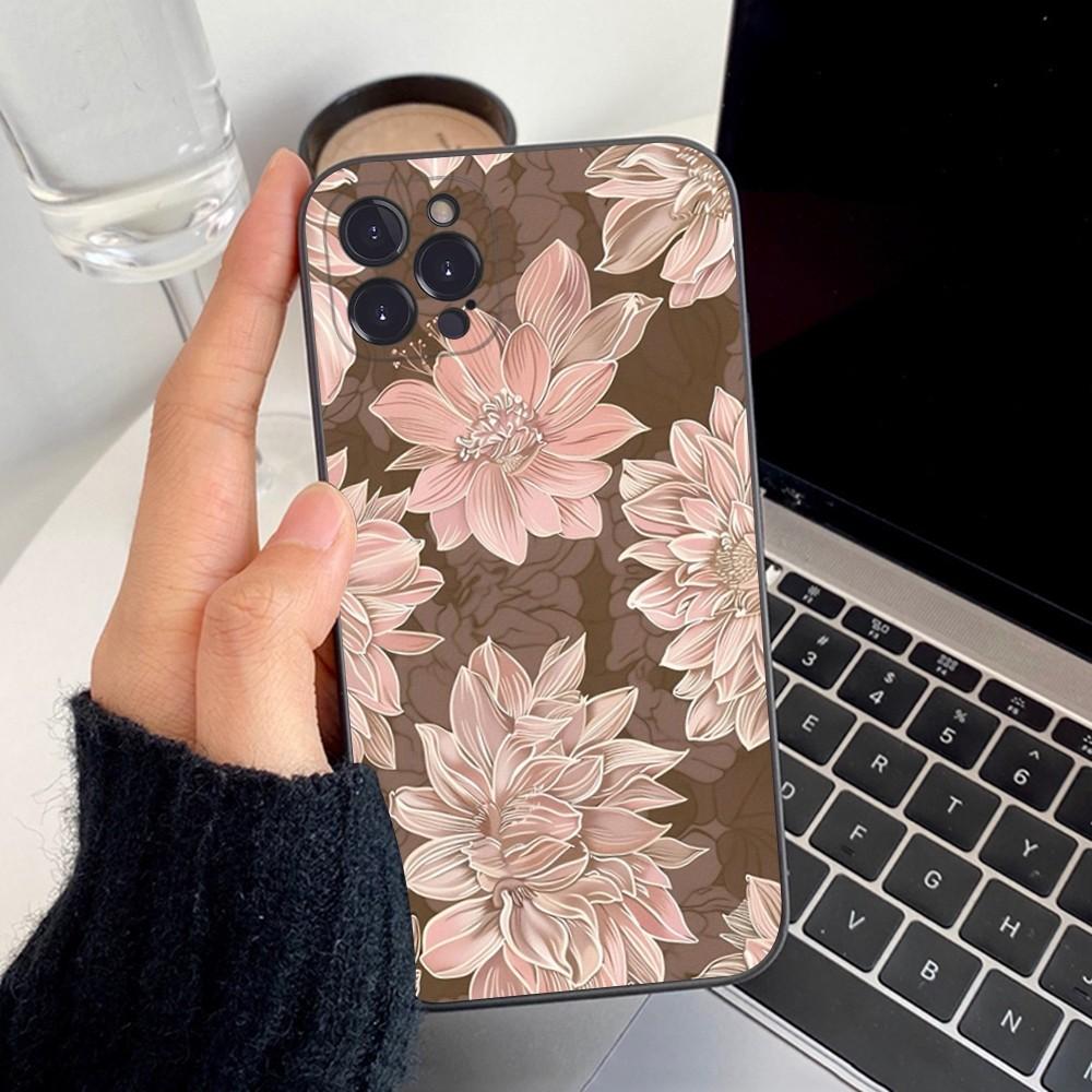 Beautiful Gold Rose Phone Case Silicone Soft For Iphone 16 15 14 13 12 11 Pro Mini XS MAX Plus X Cover