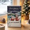 Christmas Countdown Decor 2027 Advent Calendar, 100 Days Desktop Holiday Daily Ritual Planner Paper Flip Desk Calendar for Home Office Decorations