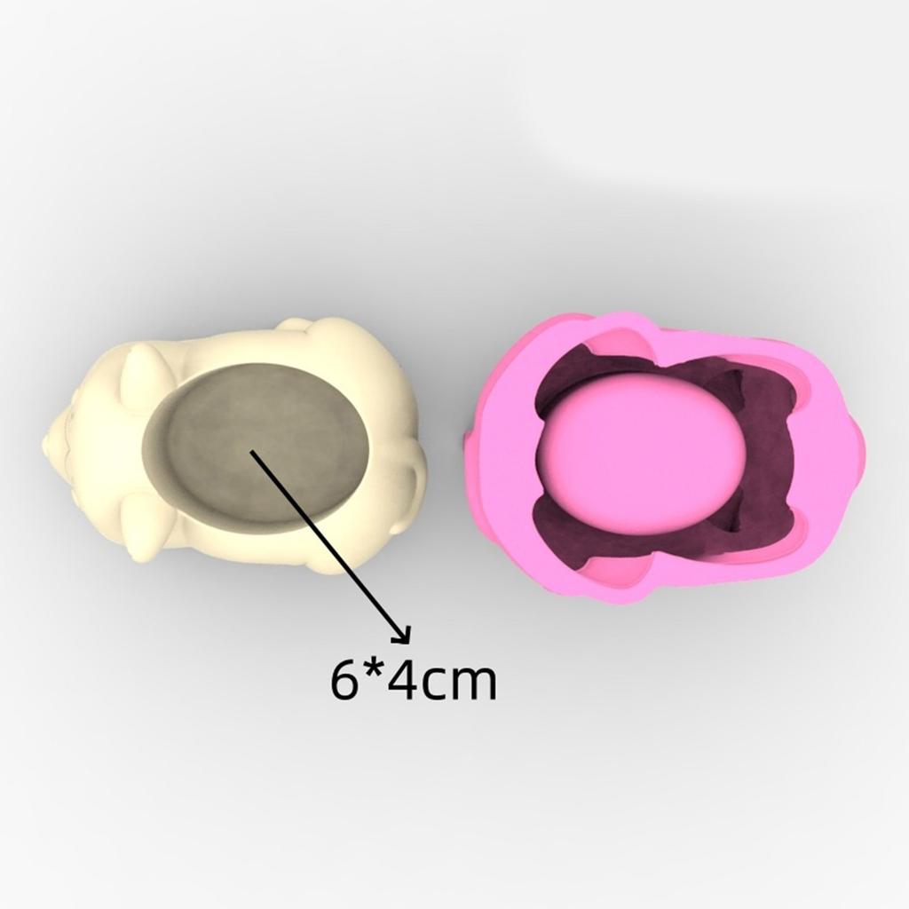Handgefertigte Silikon-Pflanzgefäßform aus Epoxidharz, Tierform, Kreative Beton-Vasenformen für Sukkulenten und kleine Pflanzen