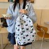 New Backpack Cartoon Cute Print Primary and Secondary School Schoolbag Lightweight Burden Reduction Large Capacity Travel Backpack