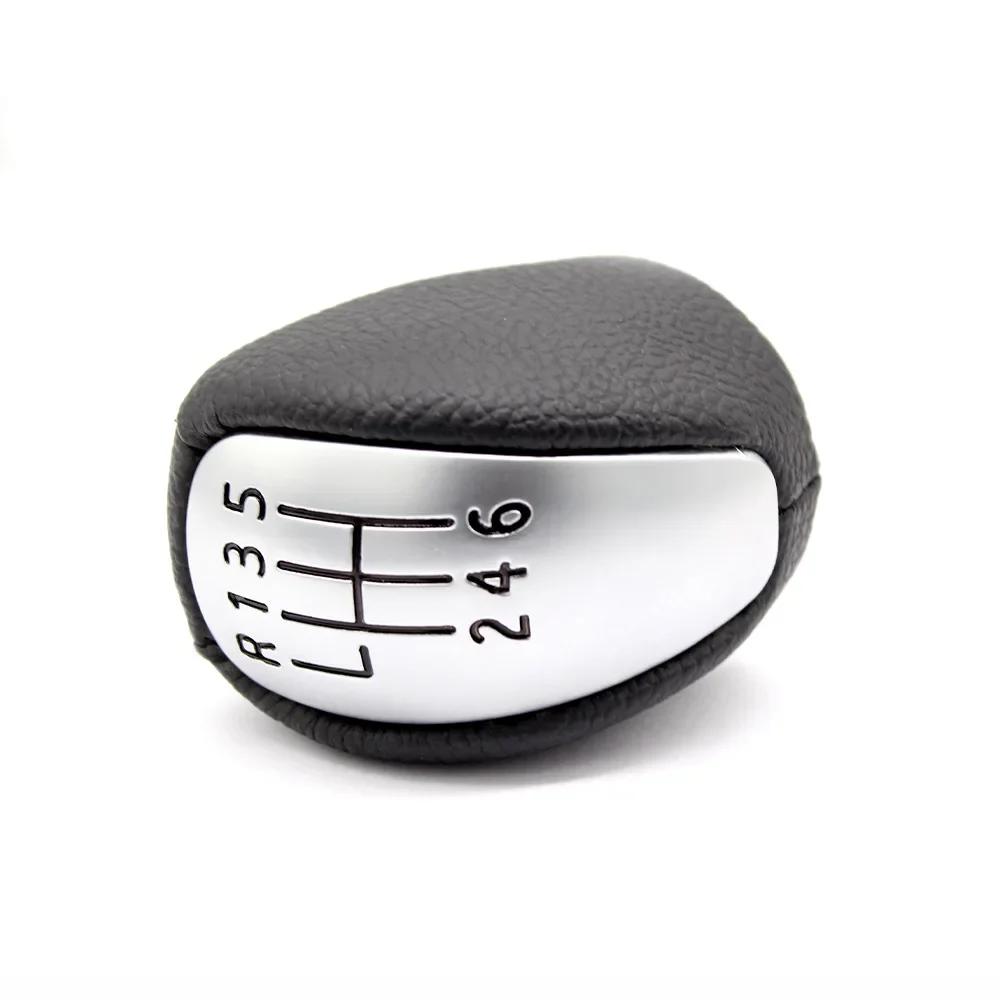 Für Renault/Laguna MK3 2007-2014 PU 6 Geschwindigkeit Manuelle Getriebe Schaltknauf Leder Hebel Shifter Hand Ball 2008 2009 2010 2011 2012 2013