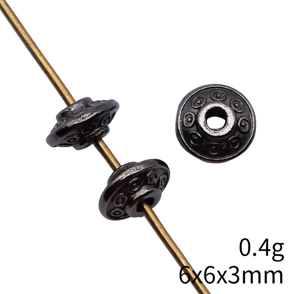 Small Hole Vintage Alloy Gear Spacer Beads Metal Loose Beads DIY Bracelet Necklace Jewelry Making Findings Accessories