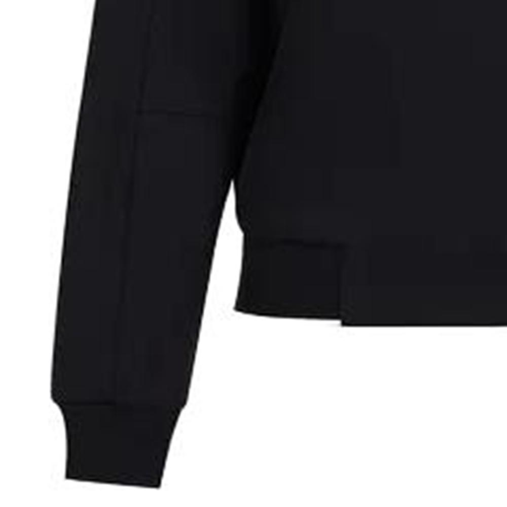 Emporio Armani Solid Color Letter Print Crew Neck Long Sleeve Pullover Sweatshirt Women sweatshirt Navy-Blue 3R2M7K2-JRKZ1-0926