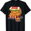 InGENIUS Camisas e Presentes Engraçados para Donos de Gatos Filhote Nuggets Comida Jogo de Palavras Amante de Gatos Presente Nuggets de Frango Camiseta Unissex para Adultos Preta Pequena