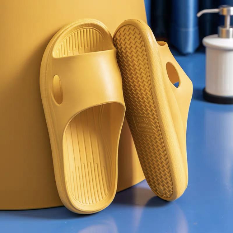 Summer popular step on shit feeling EVA thick-soled slippers women wear at home silent non-slip wear-resistant cool slippers men