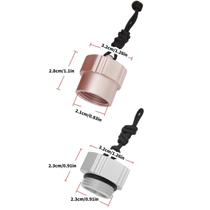 Attaching Rope Male Female Threaded Din Scubas Tanks Valves Dust Plug Protectors Caps Diving Regulator Dust Plug Caps
