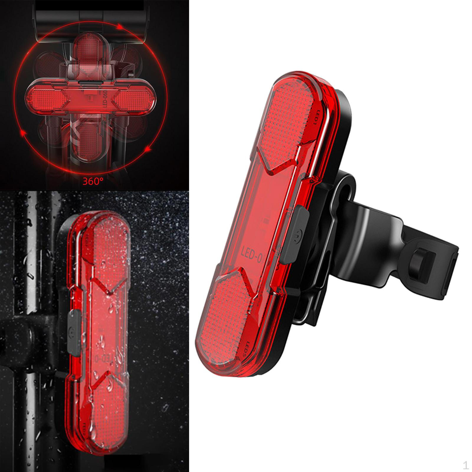 s, Bright USB Rechargeable, Mountain Road Bike Red Clasp