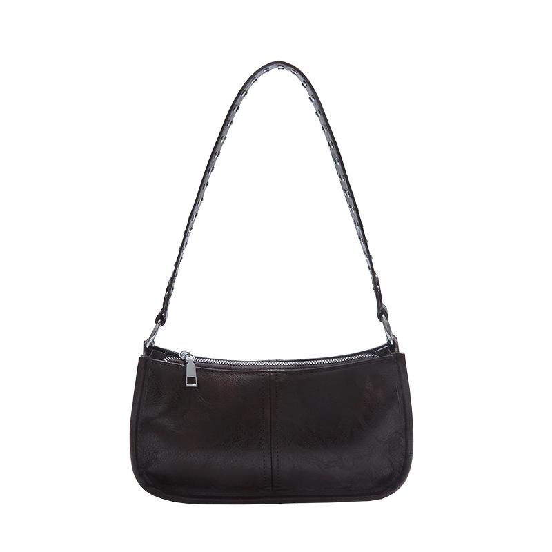 2025 High-quality Texture New Retro Small Bag Fashionable Single Shoulder Retro Design Messenger Bag Versatile Underarm Commuter Bag