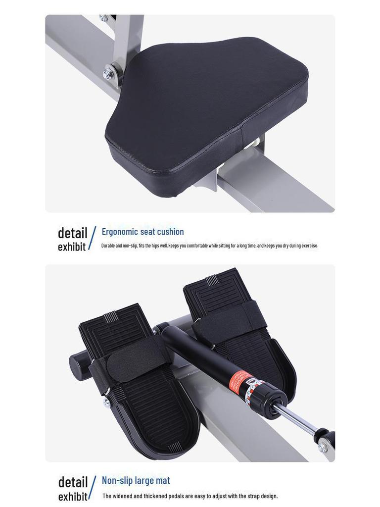 Hydraulic Resistance Foldable Rowing Machine for Indoor Fitness