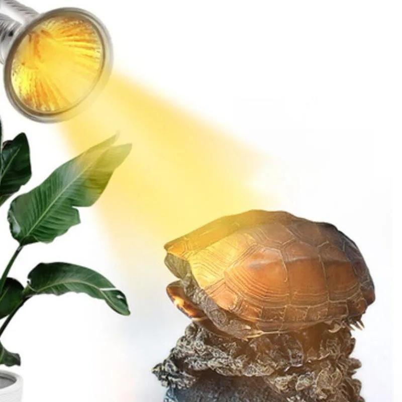 New 25/50/75W Reptile Heating Lamp Reptile Lamp Emitter Turtle Lizard Heater Bulb Snake Bird Pets Basking Lamp Feeding Lighting