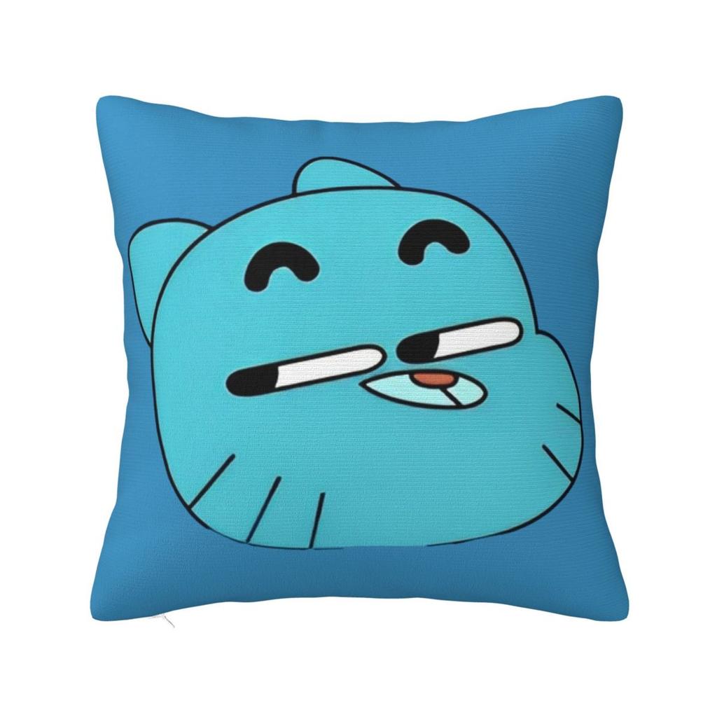 Cartoon Game Gumballs Square Pillowcases Seat Cushion Case Cute Decorative Pillowcase 45*45