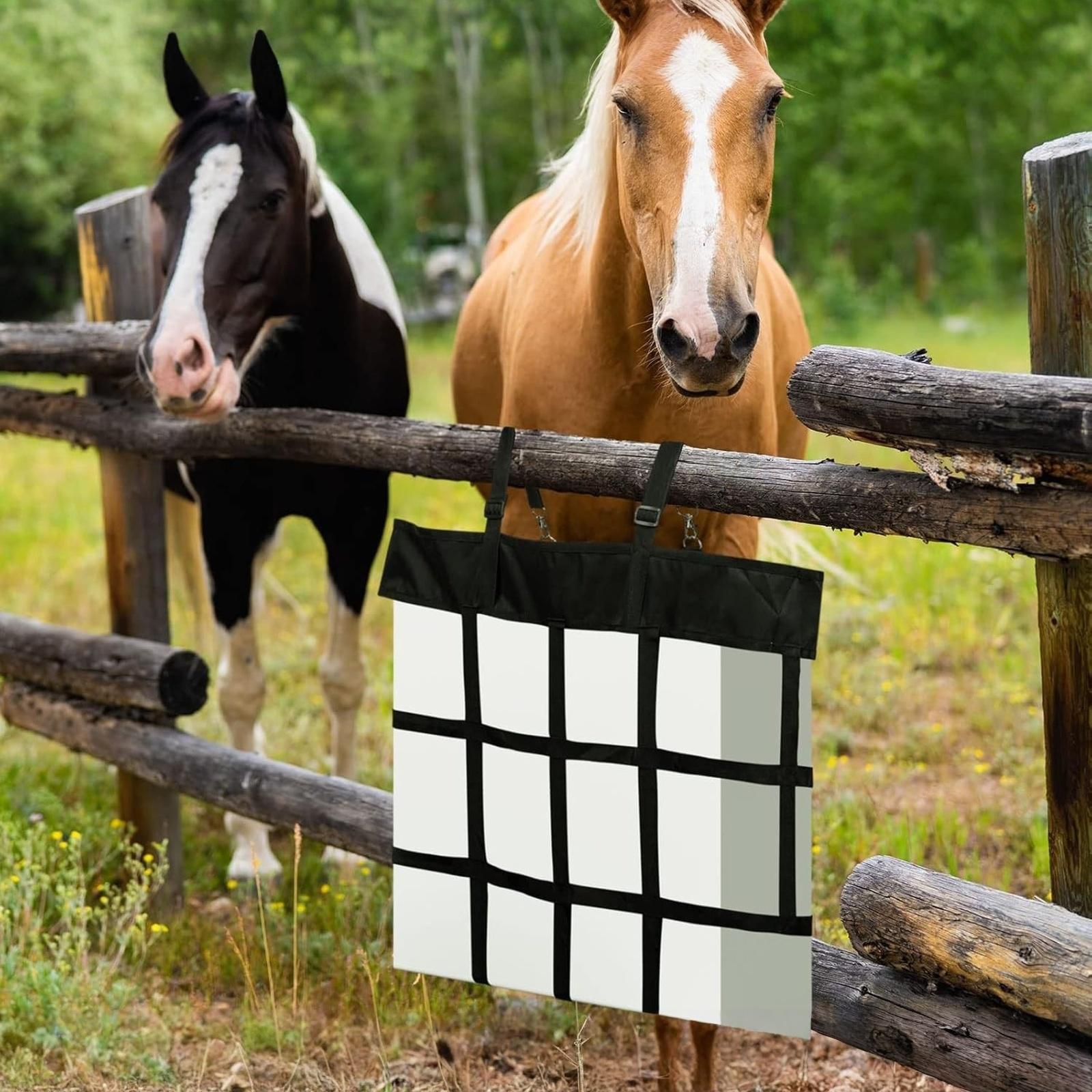 -Подвесной держатель для вентилятора для лошади сумка для бокс-вентилятора для стойла сумка для вентилятора для стойла подвесной сетчатый держатель нейлоновая сумка-коробка one size чёрный 1140₽