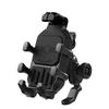 Motorcycle Phone Mount 30W Wireless Charger Sunshade Design Shock-Absorbing Anti-Theft Handlebar Holder for Navigation Fits Bikes Scooters