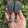 Leather Remote Flip Car Key Case Fob For Chevrolet Cruze Trax Ls Badge Spark Sonic Aveo Tracker Onix Rs Trailblazer Accessories
