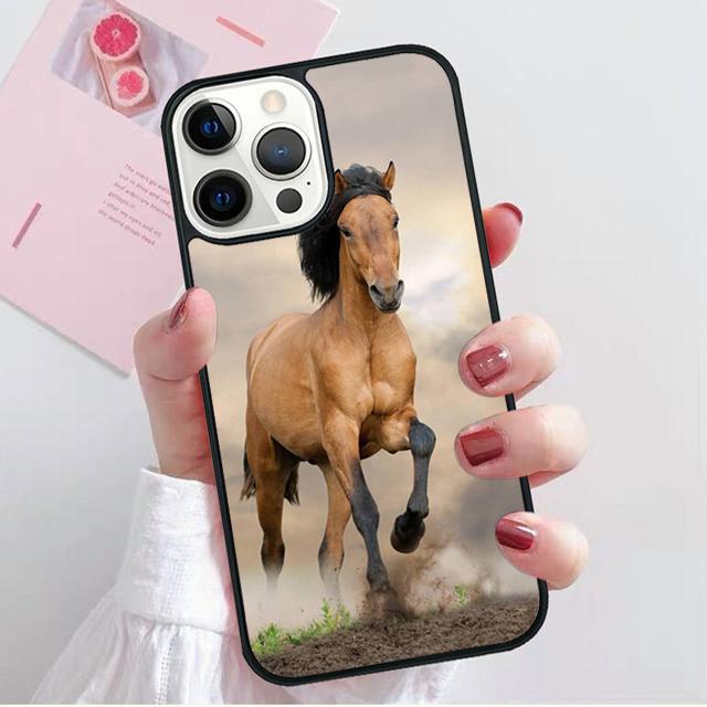 Horse Animal Running Cool Coque Shell For iPhone 17 Air 15 16 14 13 12 Pro Max 11 Pro Max Plus Phone Case Cover