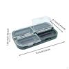 Waterproof Box Portable Fly Fishing Individual Compartments Lure Case for Anglers, Wading 4grid