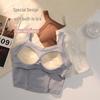 Women's Pure Cotton Vest with Fixed Cup Straps & Chest Pads - Breathable Lingerie & Outerwear