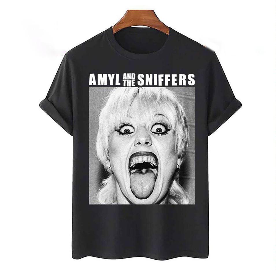 Amyl And The Sniffers No More Tears Унисекс Футболка Хлопок Полный Размер Унисекс Футболка XXL