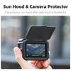 Detachable Shockproof Frame Cage Compatible for 5Pro/4/3 Sports Cameras Heat Dissipation Design Screen Sun Hood