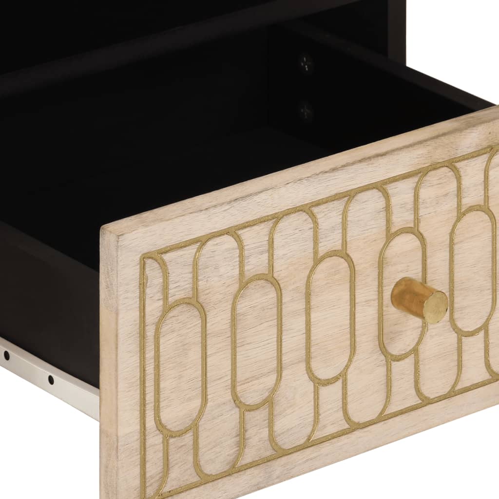  Coffee Table, 80x54x40 Cm, Solid Mango Wood