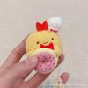 Sumikkogurashi Donut Fried Shrimp Plush Keychain Toy With Soft Short Pile For Kids