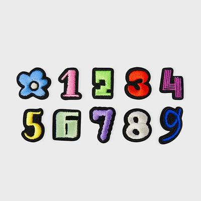 Number Wappen Sticker Color (Option: 0-9)