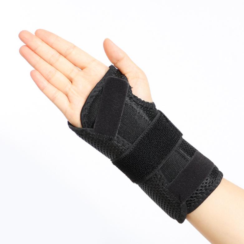 Tala de Pulso Respirável com Velcro Transfronteiriça com Placa de Aço para Suporte Articular e Proteção Anti-Torção