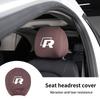 abcd1 Car Seat Headrest Protective Cover Anti-Dirty Pillow Protector For VW Passat Golf Tiguan Polo Scirocco Jetta CC T-ROC Touareg