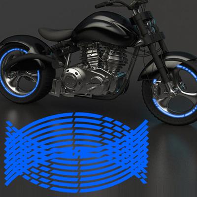 Motorrad Rad Reifen Aufkleber Streifen Reflektierende Felgenbandstreifen für Motorrad Auto Rad Reifen Aufkleber Motorrad Auto Aufkleber