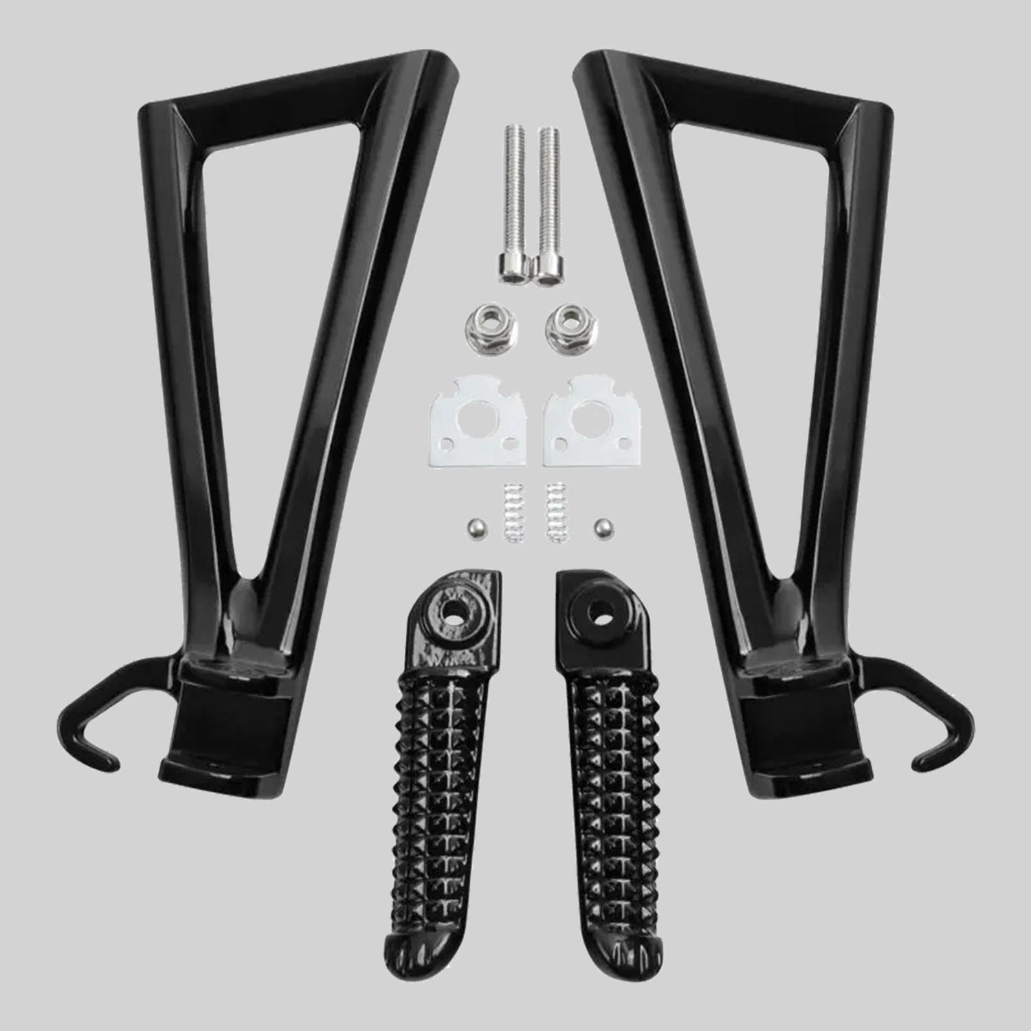 

Motorcycle Rear Passenger Footrest Foot Pegs Bracket Kits For YAMAHA YZF R6 2006-2016