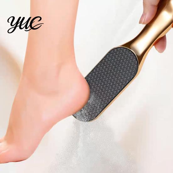 Nanometer Foot File with Ergonomic Handle, Callus Remover Rasp, Heels Rough Skin Hard Cracked Scrubber, Care Pedicure Tool Feet Smoothing