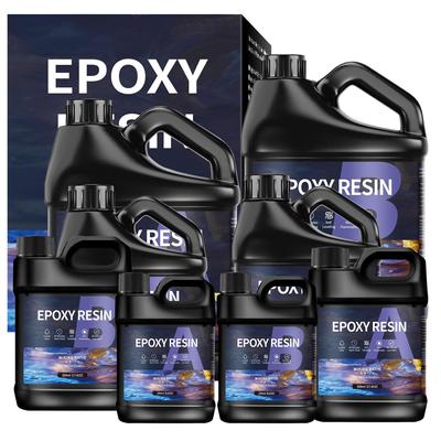 Black Gallon Transparent Epoxy Resin AB Crystal Glue 1:1