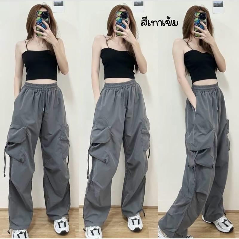 American retro quick-drying overalls women's summer high-waisted straight wide-leg streamers loose casual floor-mopping trousers trend