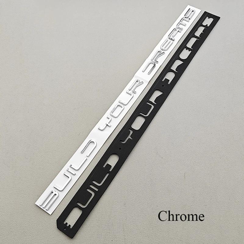 3D ABS Car Sticker Logo Build Your Dreams Rear Trunk Badge Emblem Decals For BYD Dolphin Seal Han Tang EV Song Yuan Atto3 Qin
