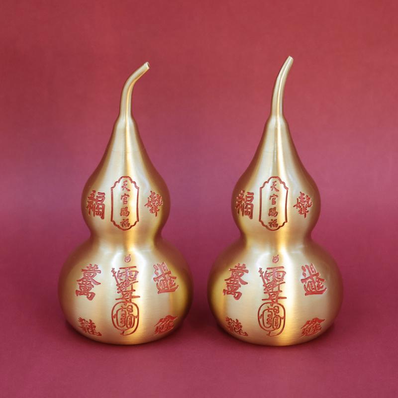 Brass Directions Wealth Daily Increase Gold Desktop Ornament Eight Trigrams Fortune Copper Gourd Craft Wholes