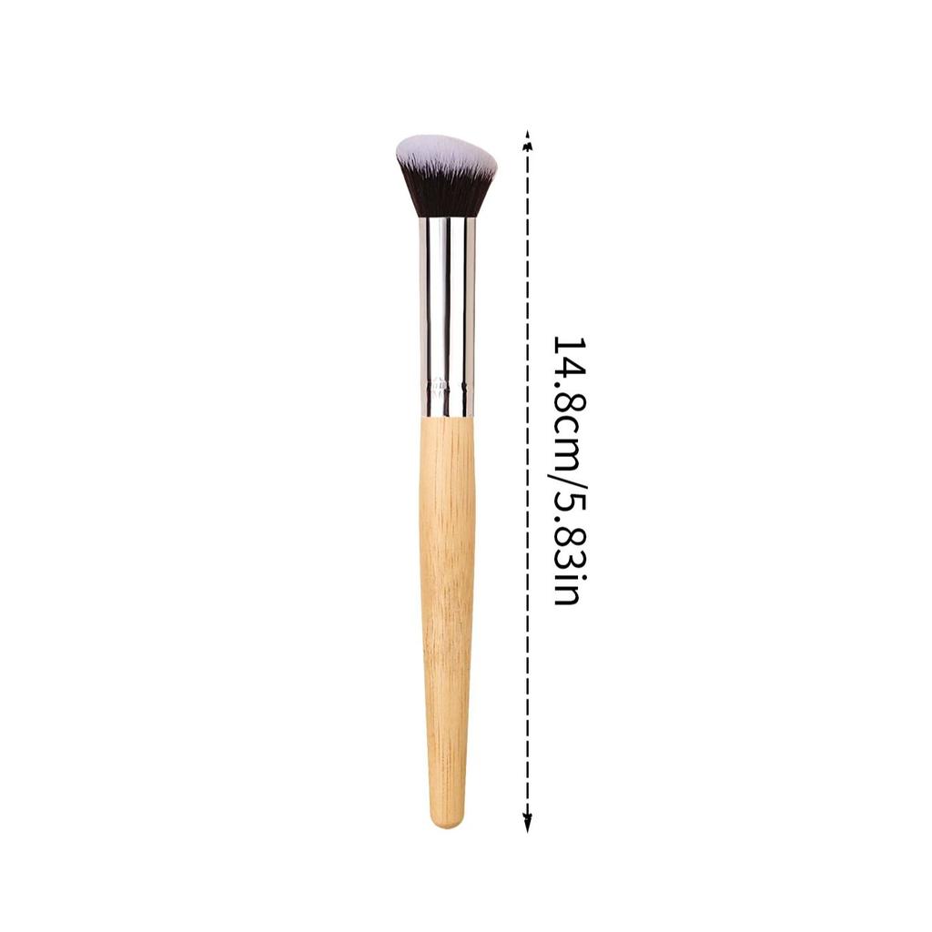 Portable slantedround-head concealerbrush,foundationbrush,soft-bristled makeuptool,precisely conceals darkcircles and acne marks