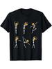Unisex T-shirt Halloween Ballet Skeleton Pumpkin Head T-Shirt - Adult And Youth Black Dance Costume Top - Funny Par