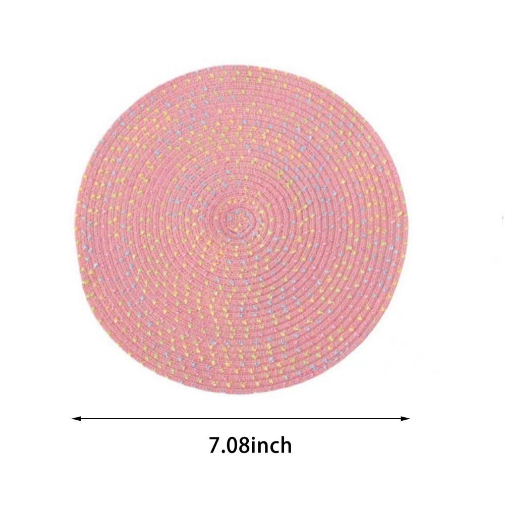 11/18/30cm Decorative Handmade Cup Mat Insulated Coasters Placemat Bowl Pad Non-Slip Round Tea Coffee Cup Coaster Table Pads