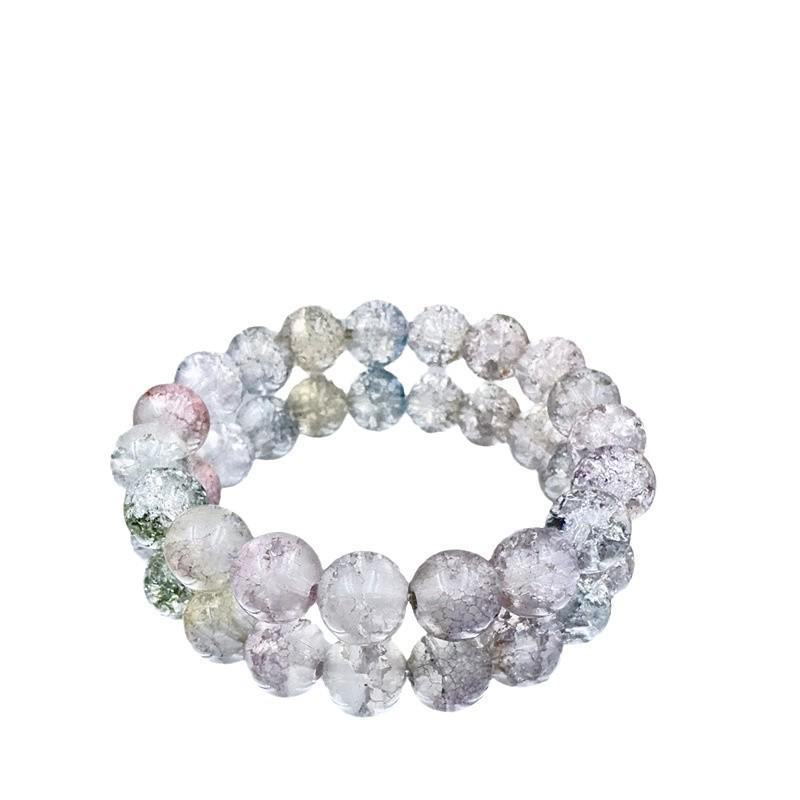 Zibo farbige Glasur Armbänder: Hochwertige, leichte Luxus-Kristallperlen im neuen chinesischen Stil mit Dezhen-Keramik.