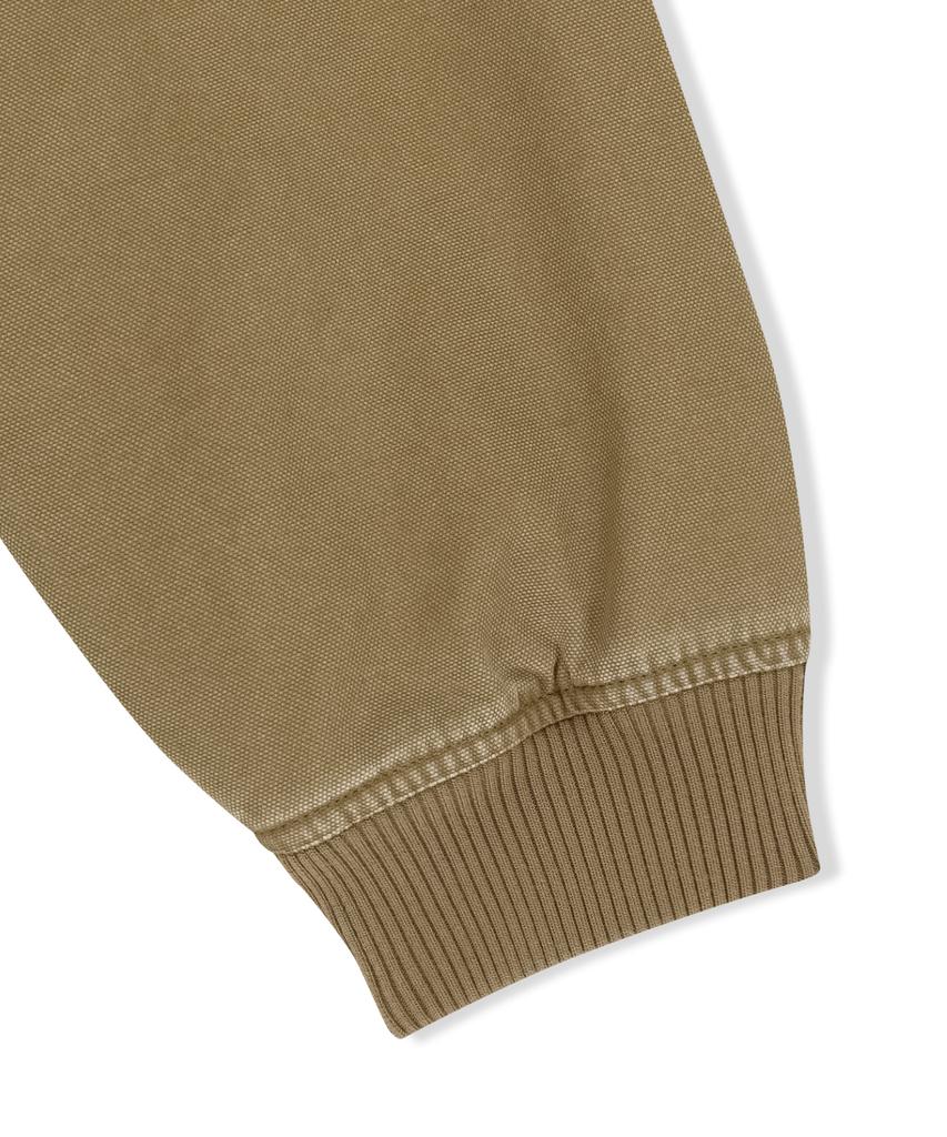 Brownbreath Oxford Hood Zip Up - Beige