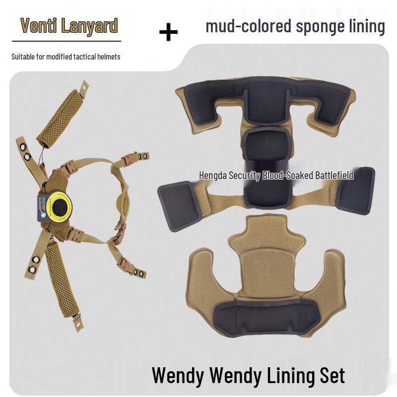 Wendy Adjustable Tactical Helmet Foam Set with Knob
