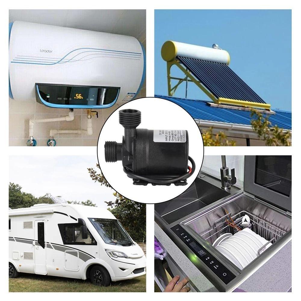 800L/H Micro Submersible Pump DC12V/24V Water Pool Pump Portable Centrifugal Pump  Heater