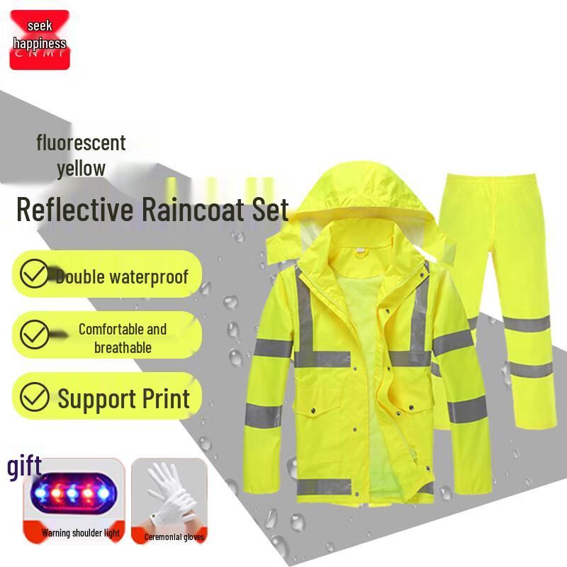 CNMF Reflective Hi-Visibility Split Rainsuit