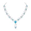 American Diamond Style Silver Plated Necklace with Earrings Jewellery Set for Women – Perfect for Party, Wedding, and Engagement