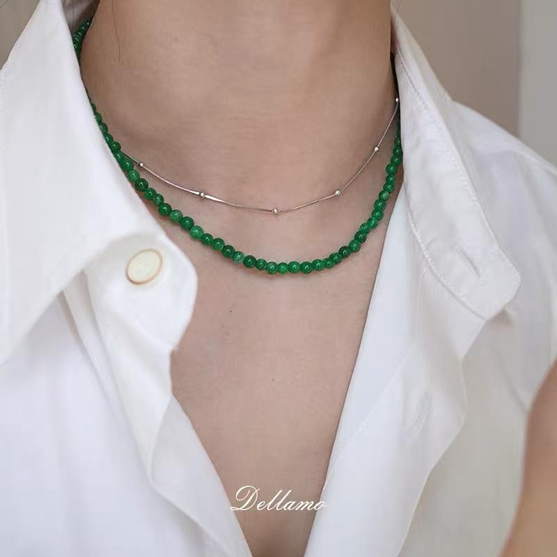 Fashionable 925 Sterling Silver Snake Chain Necklace for Women – Simple, High-End, Versatile Layering