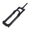29 Inch Mountain Bike Suspension Fork 36mm Tube Diameter Thru Axle Bicycle Front Fork Manual Lockout Tapered Steerer Aluminum Alloy Black