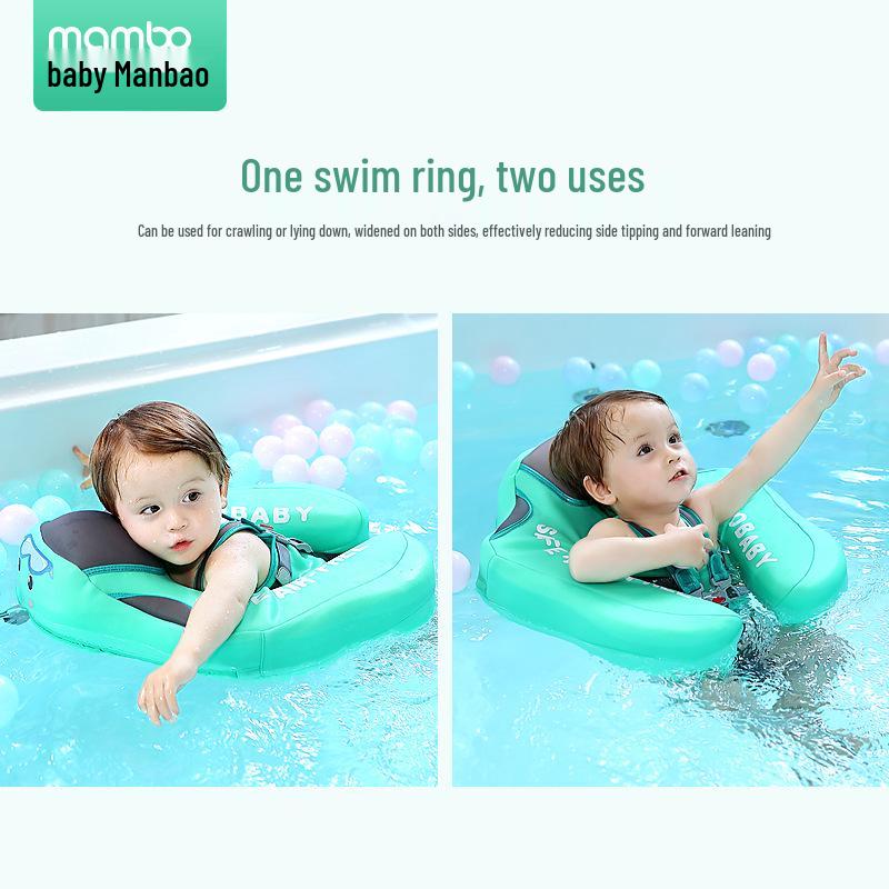 Mambobaby Infant & Toddler Inflatable-Free Float with Sun Canopy for Swimming Pool